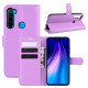 Litchi Skin Leather Wallet Stand Phone Case for Xiaomi Redmi Note 8 - Purple XIAOMI Cases Mobile