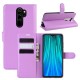 Litchi Skin Flip Leather Wallet Phone Case for Xiaomi Redmi Note 8 Pro - Purple XIAOMI Cases Mobile