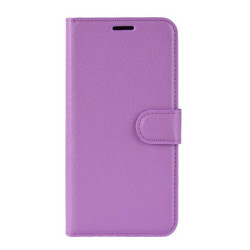 Δερμάτινη Θήκη Πορτοφόλι με Βάση Στήριξης για Xiaomi Redmi Note 8 Pro - Μωβ