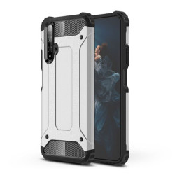 Tough Armor Υβριδική Θήκη Σιλικόνης TPU σε Συνδυαμό με Πλαστικό για Huawei Honor 20 / Nova 5T - Ασημί