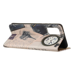 Pattern Printing PU Leather Wallet Stand Phone Case for Samsung Galaxy S20 Plus - Eiffel Tower and Letters