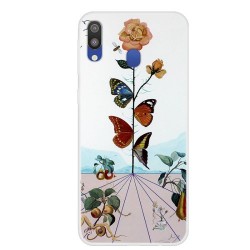 Θήκη Σιλικόνης TPU για Samsung Galaxy M20 - Λουλούδια και Πεταλούδες Θήκη Σιλικόνης TPU για Samsung Galaxy M20 - Λουλούδια και Πεταλούδες