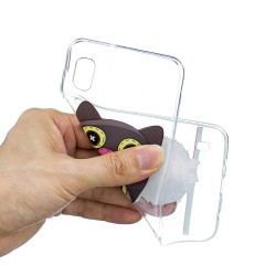 Θήκη Σιλικόνης TPU για Samsung Galaxy A10 - Γατούλα που Θέλει να γίνει Κουκουβάγια