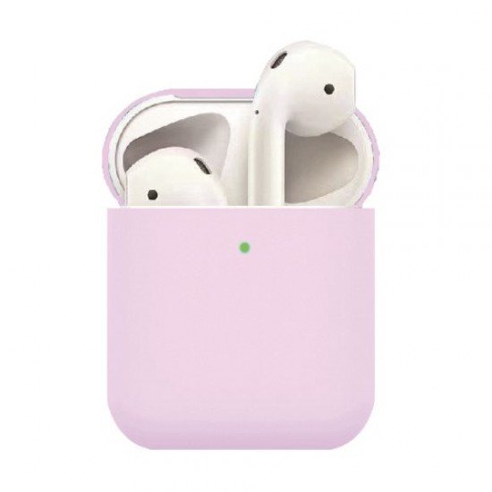 Matte Texture Silicone AirPods Case for Apple AirPods with Wireless Charging Case (2019) / AirPods with Charging Case (2019) (2016) - Lilac Gadgets - Toys - Hobby