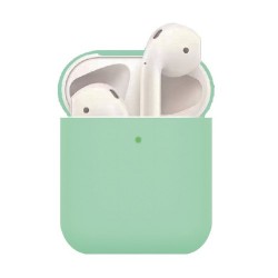 Θήκη Σιλικόνης Ματ για Apple AirPods - Πράσινο του Φυστικιού Θήκη Σιλικόνης Ματ για Apple AirPods - Πράσινο του Φυστικιού