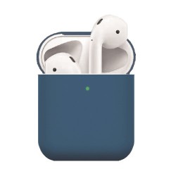 Θήκη Σιλικόνης Ματ για Apple AirPods - Μπλε της Νύχτας Θήκη Σιλικόνης Ματ για Apple AirPods - Μπλε της Νύχτας
