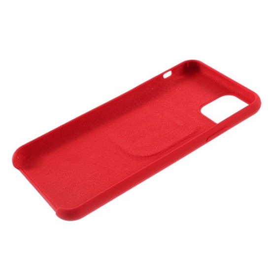 Shockproof Silicone Phone Case Cover with AirPods Case for iPhone 11 Pro 5.8-inch - Red Apple Cases Mobile