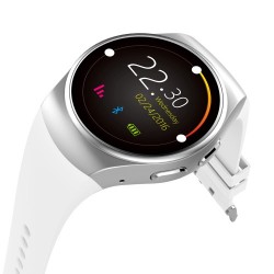 KW18 1.3 inch IPS LCD Bluetooth Smart Watch Phone Support SIM/TF Card with Heart Rate Pedometer Sedentary etc - Silver Color KW18 1.3 inch IPS LCD Bluetooth Smart Watch Phone Support SIM/TF Card with Heart Rate Pedometer Sedentary etc - Silver Color