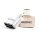 REMAX Micro USB to USB 2.0 OTG Adapter for Samsung HTC Huawei Xiaomi Etc - Gold Color Cables Adapters & Chargers