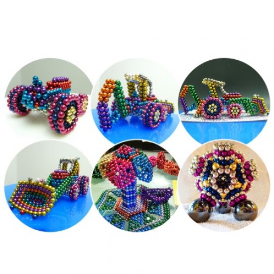 Σετ από 216 Μεταλλικές Μαγνητικές Μπάλες για Κατασκευές (5mm η κάθε μία) - 8 διαφορετικά χρώματα Gadgets - Παιχνίδια - Hobby