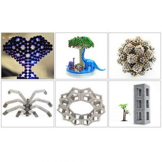 Σετ από 216 Μεταλλικές Μαγνητικές Μπάλες για Κατασκευές (5mm η κάθε μία) - 8 διαφορετικά χρώματα Gadgets - Παιχνίδια - Hobby