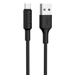 Hoco X25 Καλώδιο USB σε Micro-USB Γρήγορης Φόρτισης 2.0A, 1 μέτρο - Μαύρο