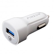 PINZUN CC-016 Αντάπτορας Αυτοκινήτου Γρήγορης Φόρτισης 3.0 με μια Θύρα USB - Λευκό 3A