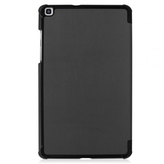 Tri-fold Stand Leather Tablet Casing for Samsung Galaxy Tab A 8.0 Wi-Fi (2019) T290/ LTE T295 - Black Samsung Cases Mobile Tablet