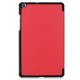 Tri-fold Stand Leather Tablet Casing for Samsung Galaxy Tab A 8.0 Wi-Fi (2019) T290/ LTE T295 - Red Samsung Cases Mobile Tablet
