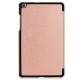 Tri-fold Stand Leather Tablet Casing for Samsung Galaxy Tab A 8.0 Wi-Fi (2019) T290/ LTE T295 - Rose Gold Samsung Cases Mobile Tablet