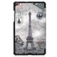 Pattern Printing Tri-fold Stand Leather Tablet Case for Samsung Galaxy Tab A 8.0 (2019) SM-T290/SM-T295 - Eiffel Tower Samsung Cases Mobile Tablet