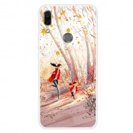 Pattern Printing TPU Case for Huawei P Smart Z - Happy Running