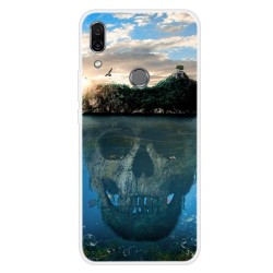 Θήκη Σιλικόνης TPU για Huawei P Smart Z - Σκελετός σε Αντικατοπτρισμό