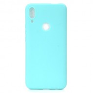 Solid Color Soft Frosted TPU Mobile Phone Shell for Huawei P Smart Z - Baby Blue