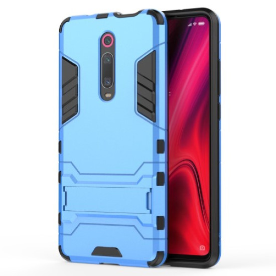 Plastic+TPU Hybrid Phone Shell with Kickstand for Xiaomi Redmi K20 / K20 Pro / Mi 9T / Mi 9T Pro - Baby Blue XIAOMI Cases Mobile