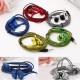 Crack Braided Wired 3.5mm Sport Headphone with Microphone Free Headphone for iPhone Samsung Xiaomi etc. - Green Headsets