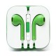 3.5mm Stereo Earphone Headset with Remote and Mic - Green Headsets