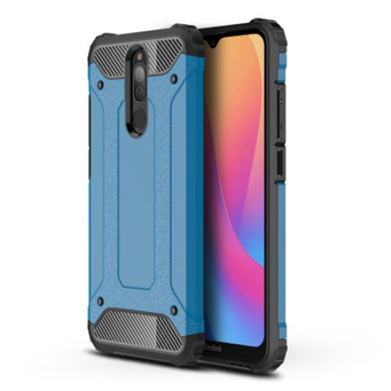 Tough Armor Υβριδική Θήκη Σιλικόνης TPU σε Συνδυαμό με Πλαστικό για Xiaomi Redmi 8A / Redmi 8 - Μπλε 