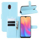 Litchi Skin Wallet Leather Stand Phone Mobile Casing Cover for Xiaomi Redmi 8A - Blue XIAOMI Cases Mobile