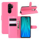Litchi Skin Flip Leather Wallet Phone Case for Xiaomi Redmi Note 8 Pro - Rose XIAOMI Cases Mobile