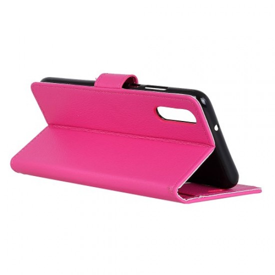 Litchi Skin Leather Wallet Case for Xiaomi Mi CC9 / Mi CC9 Meitu Edition/ Mi 9 Lite - Rose XIAOMI Cases Mobile