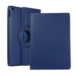 Litchi Texture Leather Stand Tablet Case for Apple iPad 10.2 (2019) - Dark Blue