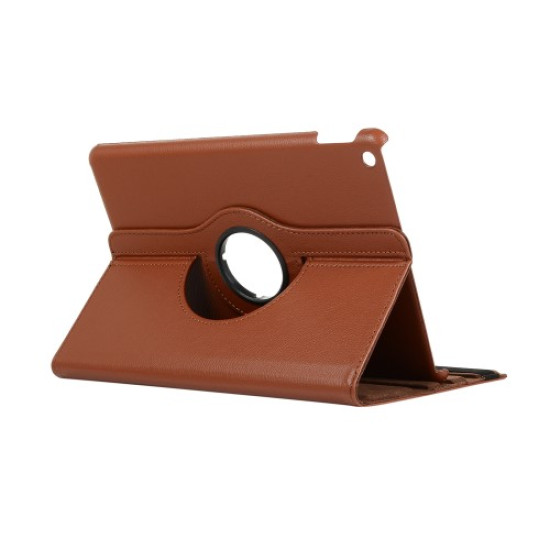 Litchi Texture Leather Stand Tablet Case for Apple iPad 10.2 (2019) - Brown Apple Cases Tablet