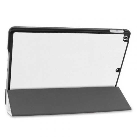 Tri-fold Stand Leather Smart Case for iPad 10.2 (2019) - White Apple Cases Tablet