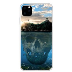 Θήκη Σιλικόνης TPU για iPhone 11 Pro Max 6.5 inch (2019) - Νεκροκεφαλή σε Αντικατοπτρισμό και Εξοχικό Τοπίο