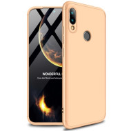 GKK Detachable 3-Piece Matte Hard PC Case for Xiaomi Redmi 7 / Redmi Y3 - Gold