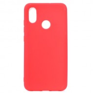 Candy Color Soft TPU Phone Case for Huawei Y6 (2019, with Fingerprint Sensor) / Y6 Prime (2019) - Red