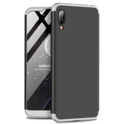 GKK Detachable 3-Piece Matte Hard PC Case for Huawei Y6 (2019, without Fingerprint Sensor) / Y6 Pro (2019) / Enjoy 9e - Silver / GKK Detachable 3-Piece Matte Hard PC Case for Huawei Y6 (2019, without Fingerprint Sensor) / Y6 Pro (2019) / Enjoy 9e - Silver /