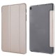 Silk Texture Tri-fold Stand Leather Case for Samsung Galaxy Tab A 8.0 Wi-Fi (2019) T290/ LTE T295 - Gold Samsung Cases Mobile Tablet