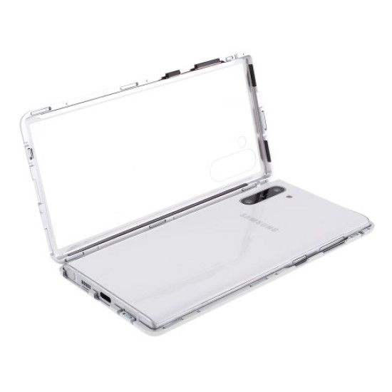 Μεταλλική Μαγνητική Θήκη 360 μοιρών (Detachable Metal Frame) για Samsung Galaxy Note 10 - Ασημί Samsung Θήκες Κινητών