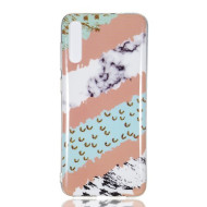 Marble Pattern IMD TPU Gel Mobile Casing for Samsung Galaxy A70 - Style K