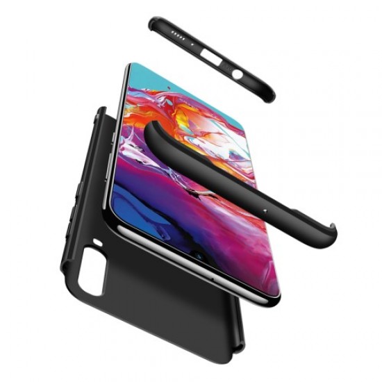 GKK Detachable 3-Piece Matte Hard PC Case for Samsung Galaxy A70 - Black Samsung Cases Mobile