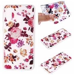 Θήκη Σιλικόνης TPU για Samsung Galaxy A40 - Πολύχρωμα Μικρά Άνθη