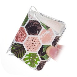 Θήκη Σιλικόνης TPU για Samsung Galaxy A40 - Ρόμβοι με Φύλλα και Σχέδιο Μαρμάρων Θήκη Σιλικόνης TPU για Samsung Galaxy A40 - Ρόμβοι με Φύλλα και Σχέδιο Μαρμάρων