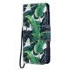 Pattern Printing Leather Wallet Case for Samsung Galaxy A40 - Leaf Samsung Cases Mobile