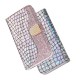 Crocodile Skin Glittery Powder Splicing Wallet Leather Case for Samsung Galaxy A40 - Silver Samsung Cases Mobile