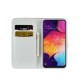 Crocodile Skin Glittery Powder Splicing Wallet Leather Case for Samsung Galaxy A40 - Blue Samsung Cases Mobile