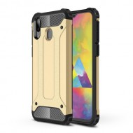 Tough Armor Υβριδική Θήκη Σιλικόνης TPU σε Συνδυαμό με Πλαστικό για Samsung Galaxy M20 - Χρυσαφί
