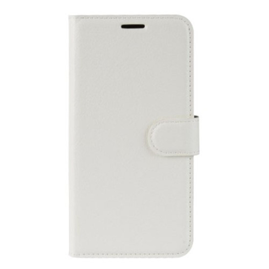 Litchi Skin Leather Wallet Stand Case for iPhone 11 6.1 inch (2019) - White Apple Cases Mobile