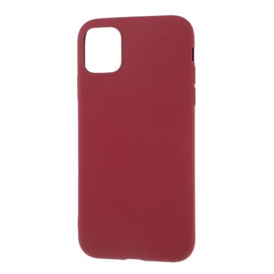 Double-sided Matte TPU Phone Case for Apple iPhone 11 Pro 5.8 inch - Wine Red Apple Cases Mobile